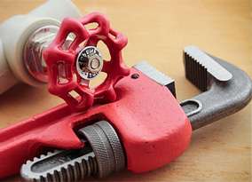 Close-up of plumbing tools used by NorthLife Plumbing